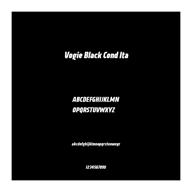 Vogie Black Cond Ita