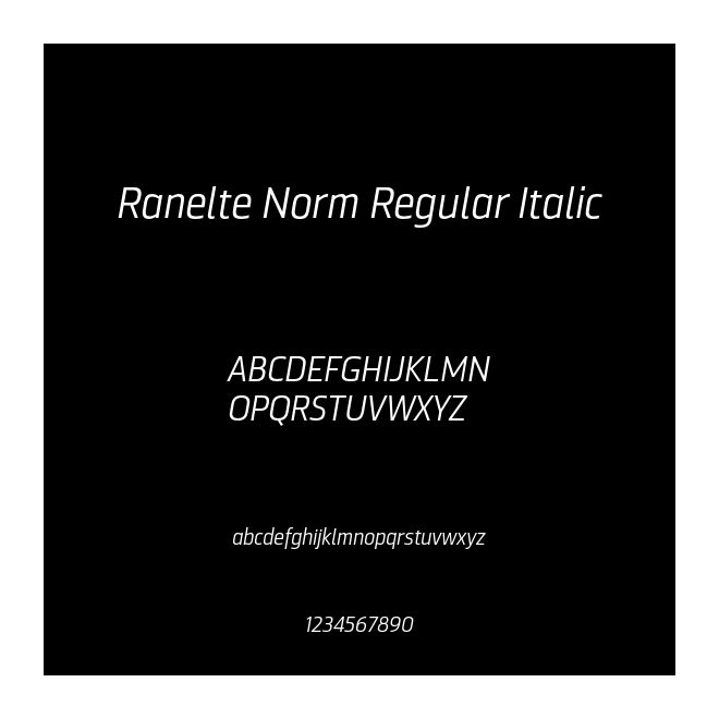 Ranelte Norm Regular Italic