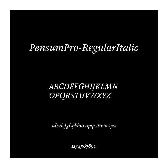 PensumPro-RegularItalic