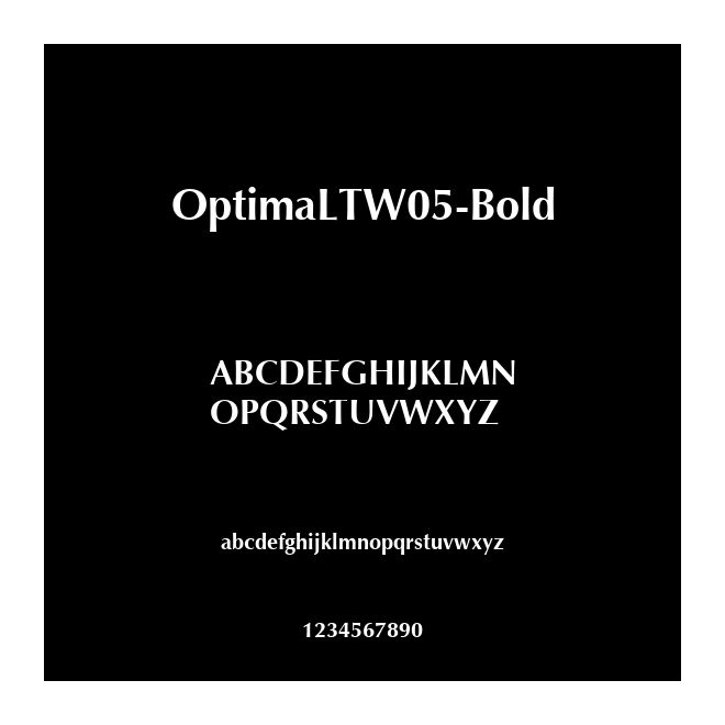 OptimaLTW05-Bold