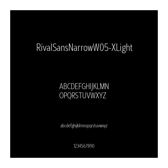 RivalSansNarrowW05-XLight