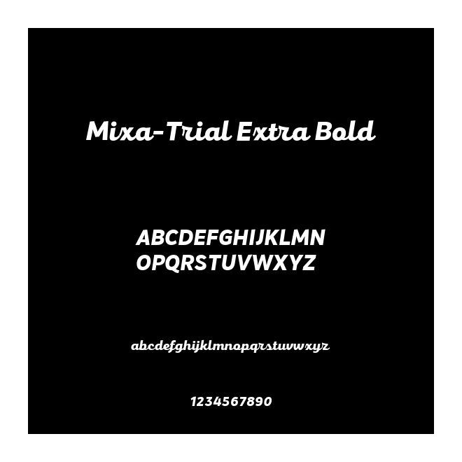 Mixa-Trial Extra Bold