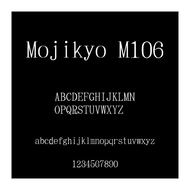 Mojikyo M106