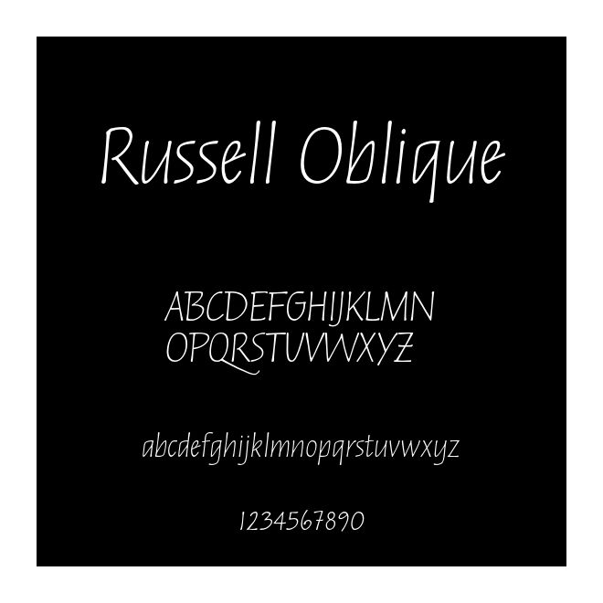 Russell Oblique