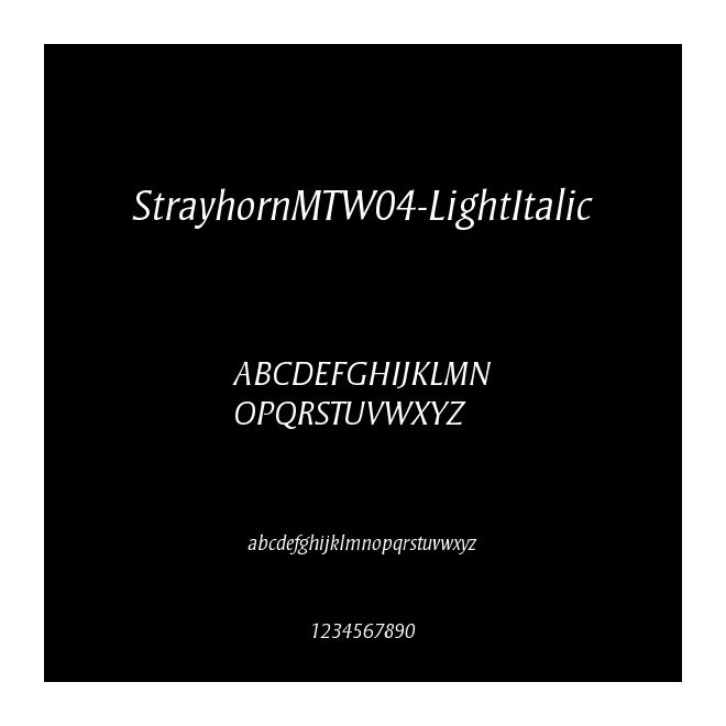 StrayhornMTW04-LightItalic
