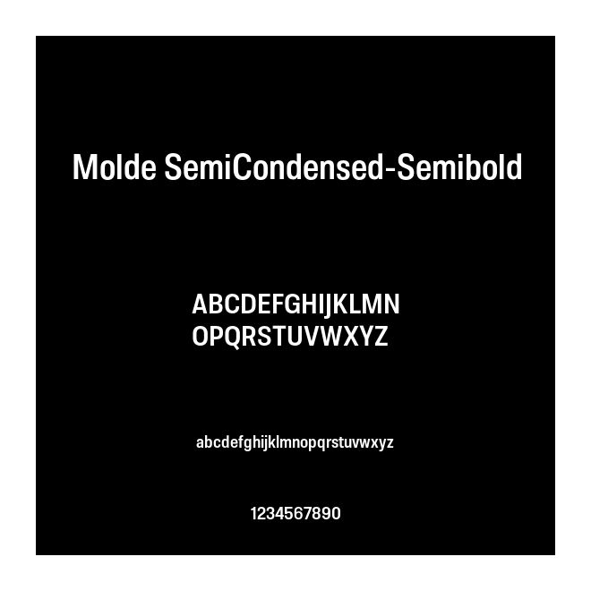 Molde SemiCondensed-Semibold
