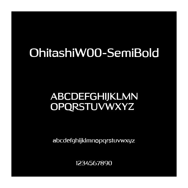 OhitashiW00-SemiBold