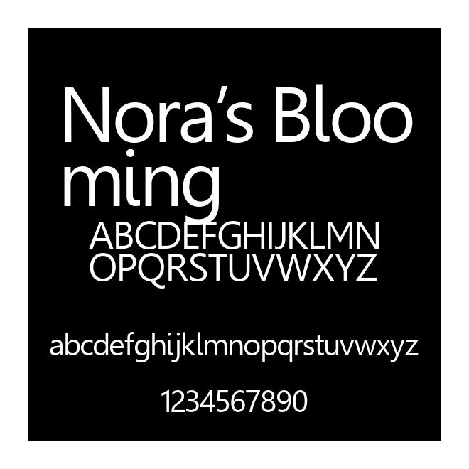 Nora's Blooming