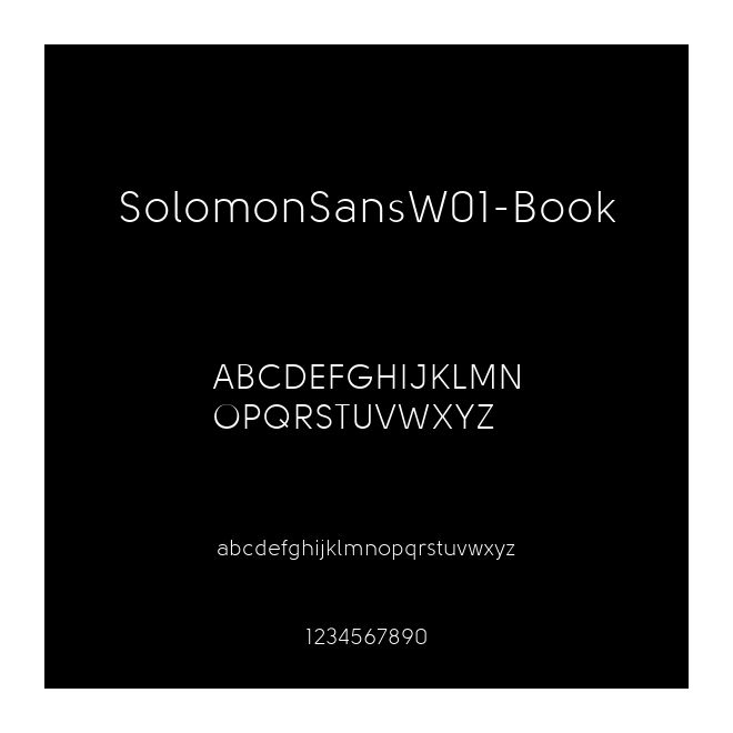 SolomonSansW01-Book