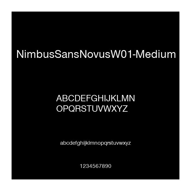 NimbusSansNovusW01-Medium