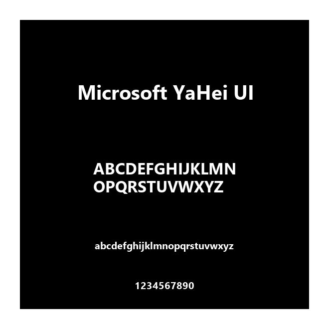 Microsoft YaHei UI