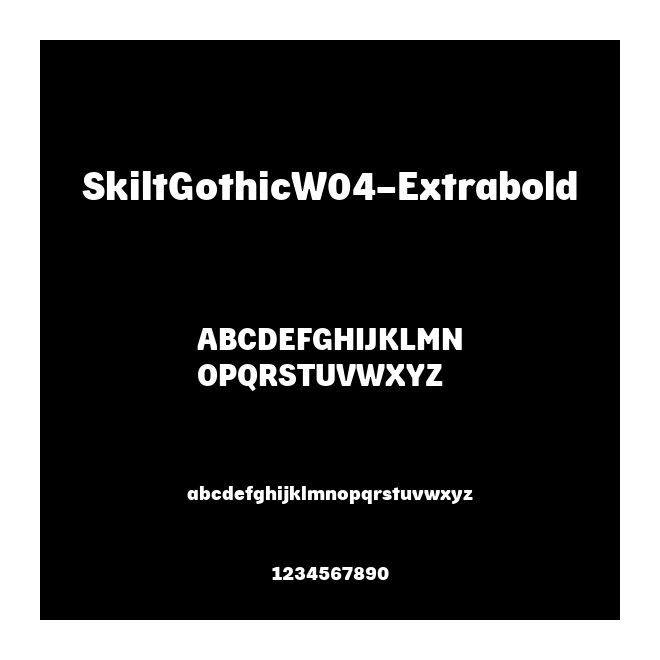SkiltGothicW04-Extrabold