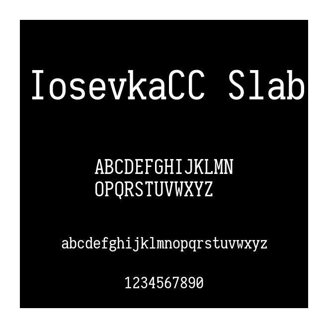 IosevkaCC Slab