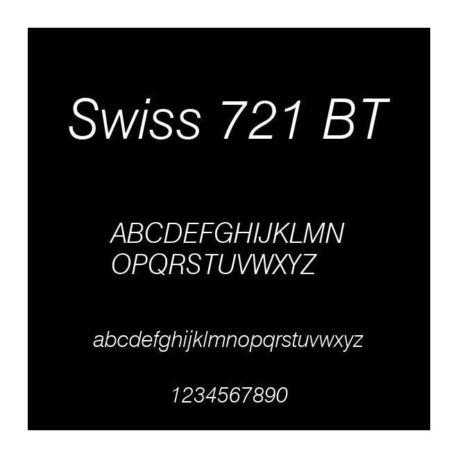 Swiss 721 BT