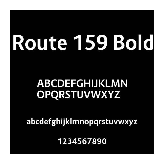 Route 159 Bold