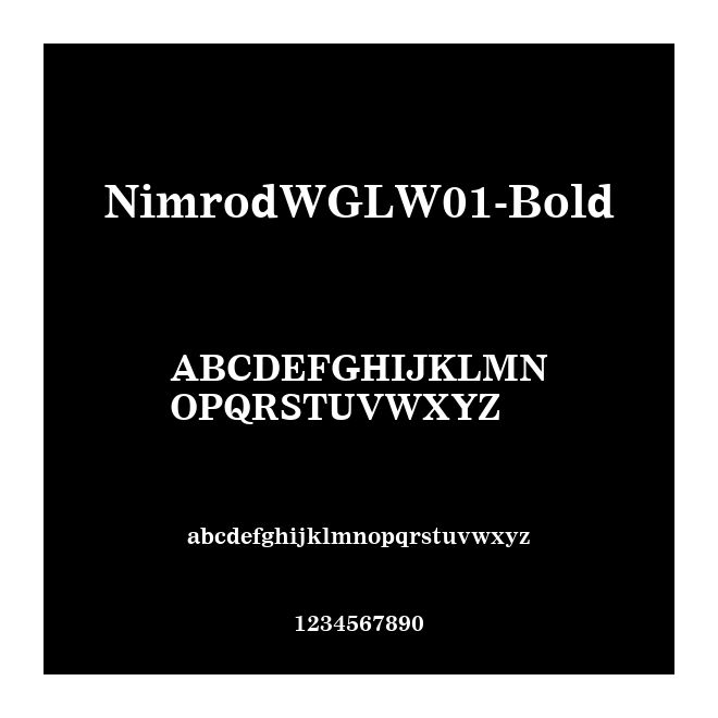 NimrodWGLW01-Bold