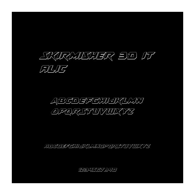Skirmisher 3D Italic
