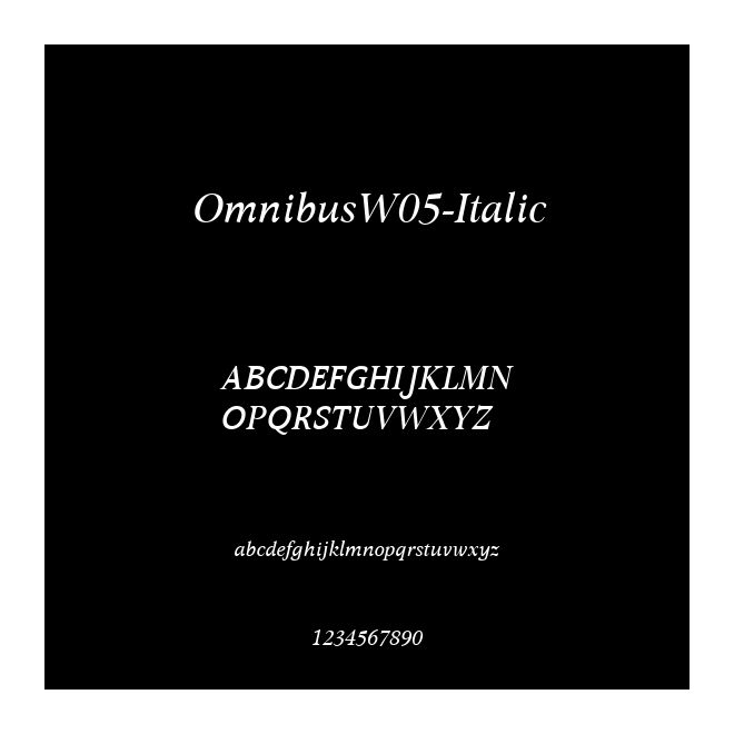 OmnibusW05-Italic