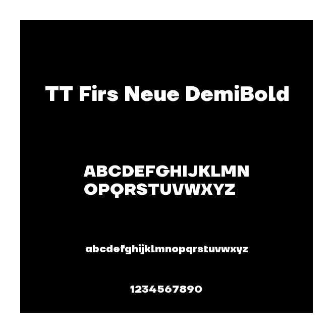 TT Firs Neue DemiBold