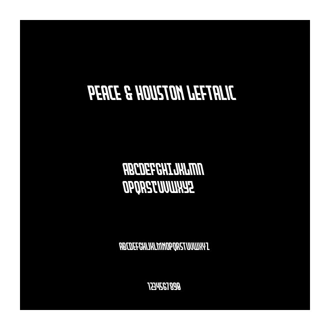 Peace & Houston Leftalic