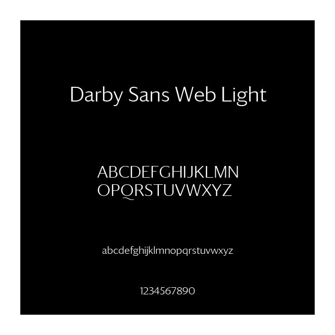 Darby Sans Web Light