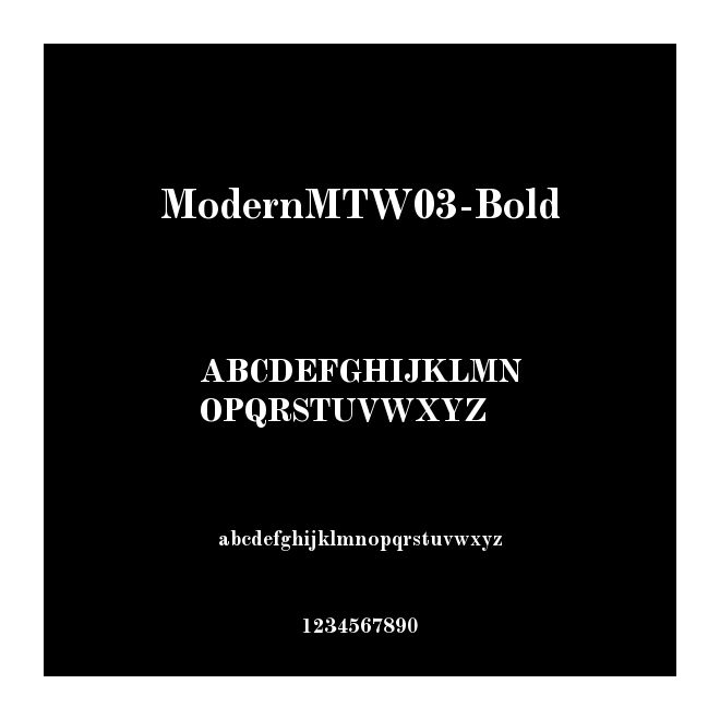 ModernMTW03-Bold
