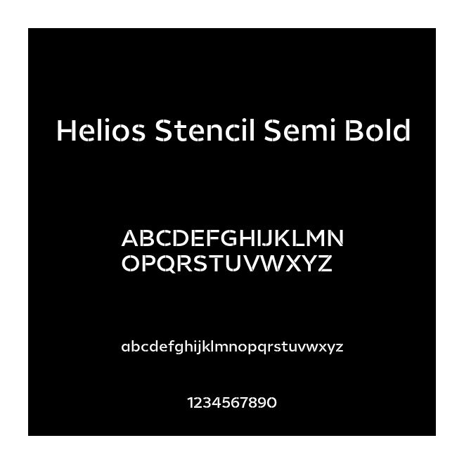 Helios Stencil Semi Bold