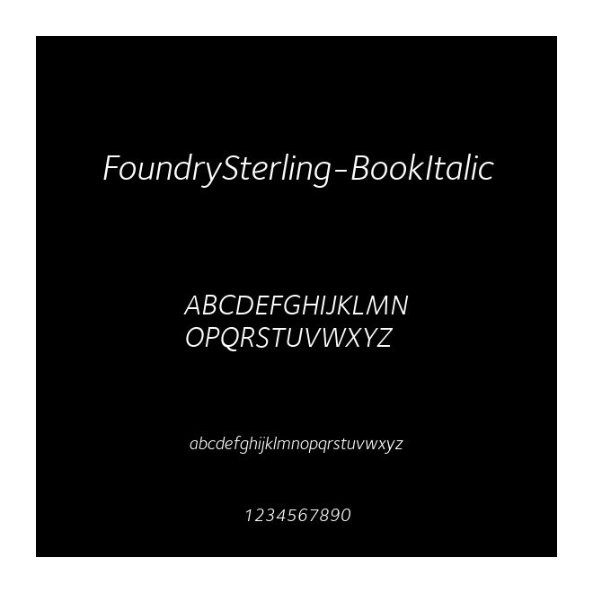 FoundrySterling-BookItalic