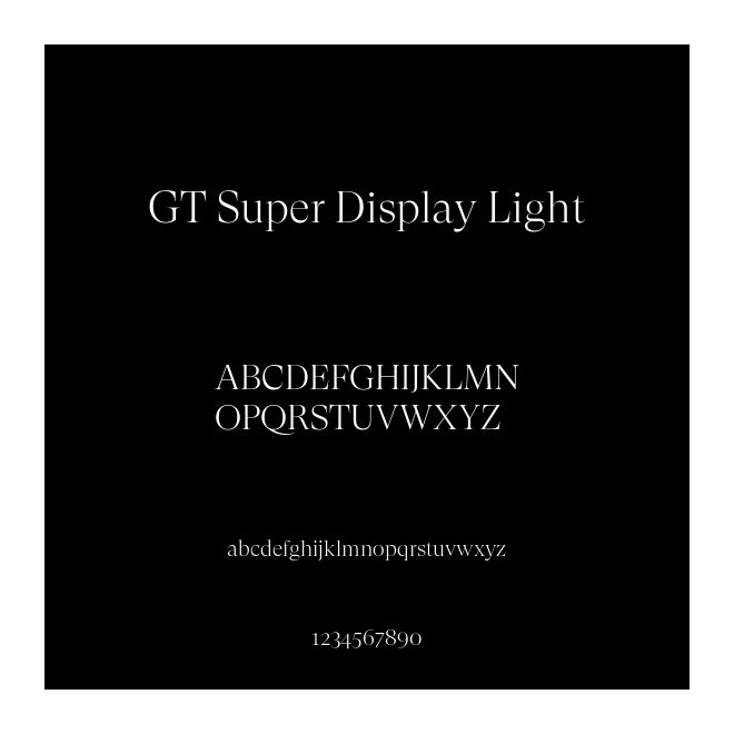 GT Super Display Light