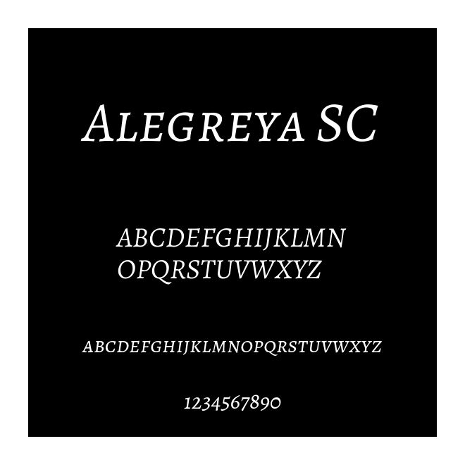 Alegreya SC