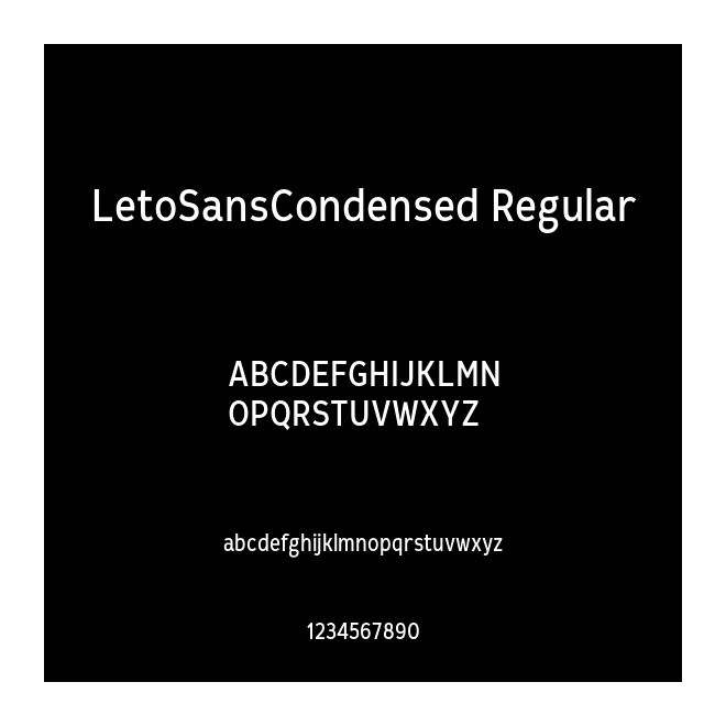 LetoSansCondensed Regular
