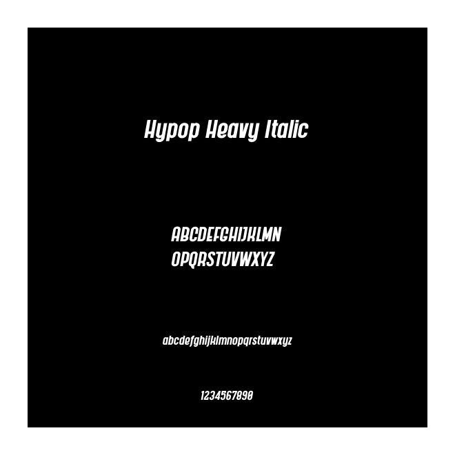 Hypop Heavy Italic