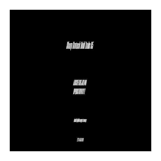 Sharp Grotesk Bold Italic 05