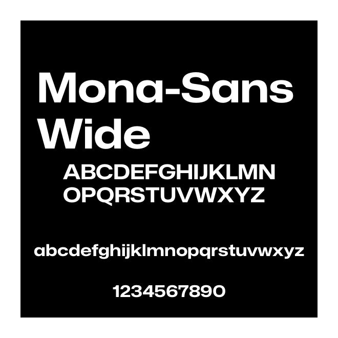 Mona-Sans Wide