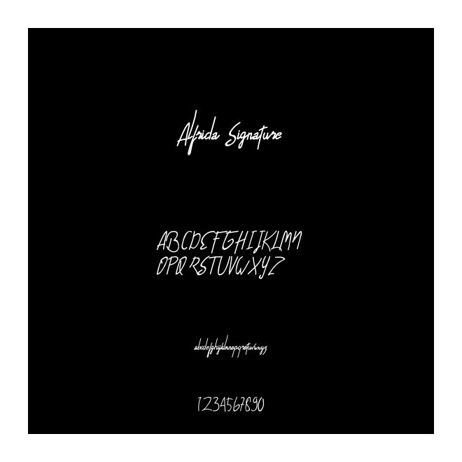 Alfrida Signature