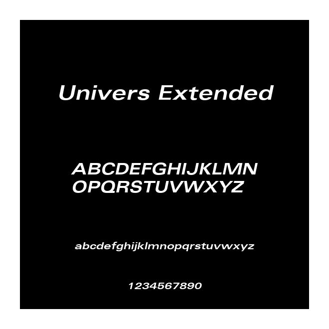 Univers Extended