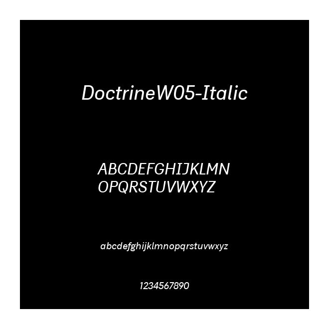 DoctrineW05-Italic
