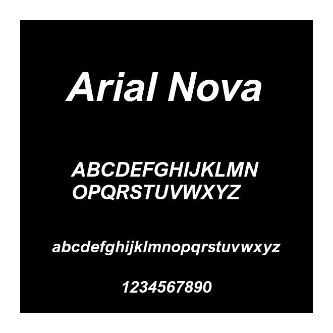 Arial Nova