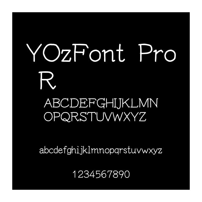 YOzFont Pro R