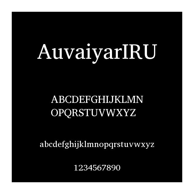 AuvaiyarIRU