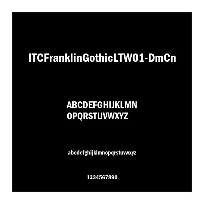 ITCFranklinGothicLTW01-DmCn