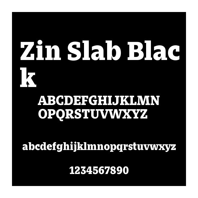 Zin Slab Black