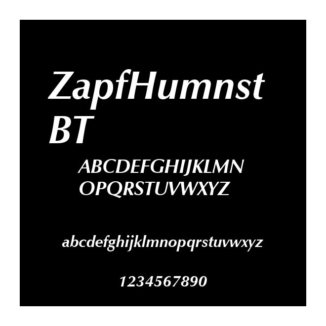 ZapfHumnst BT