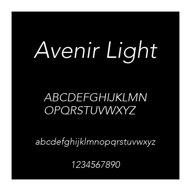 Avenir Light