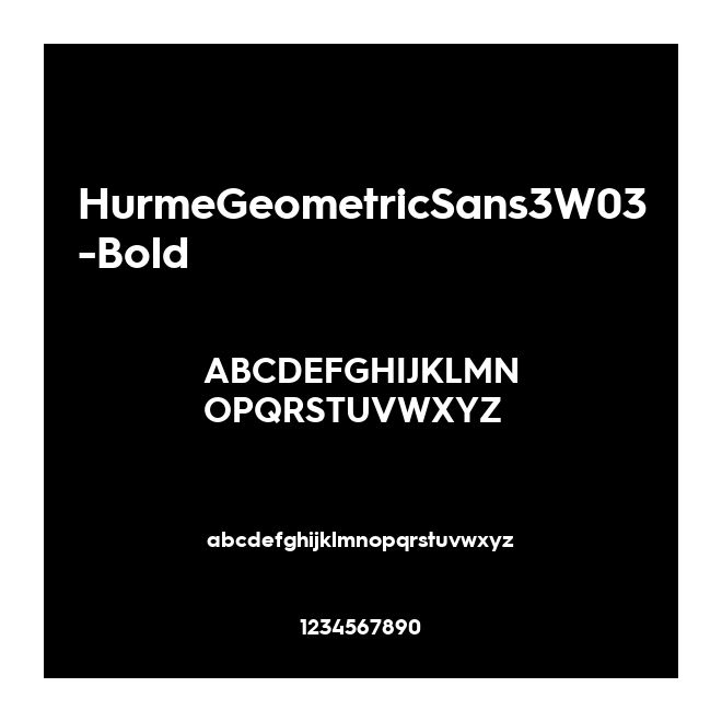 HurmeGeometricSans3W03-Bold