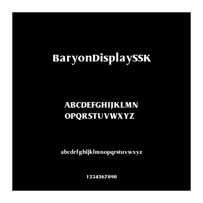 BaryonDisplaySSK