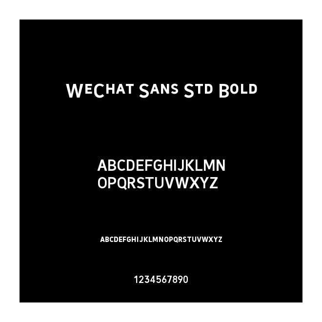 WeChat Sans Std Bold