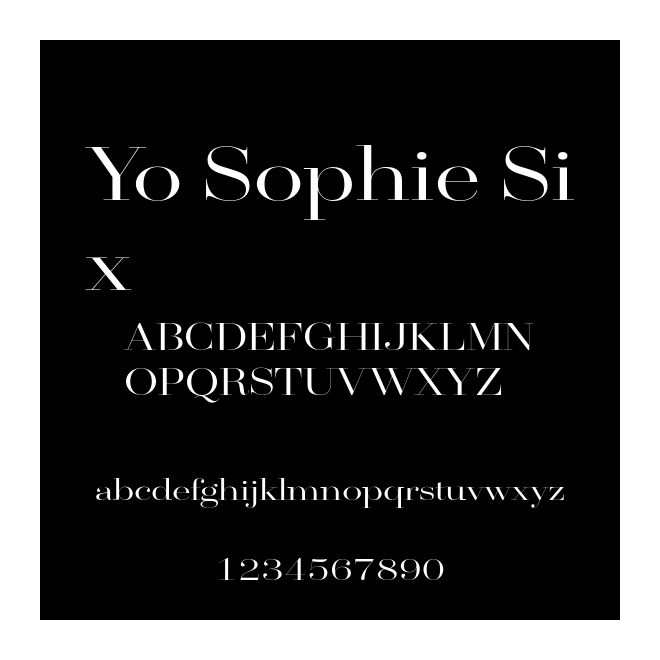 Yo Sophie Six