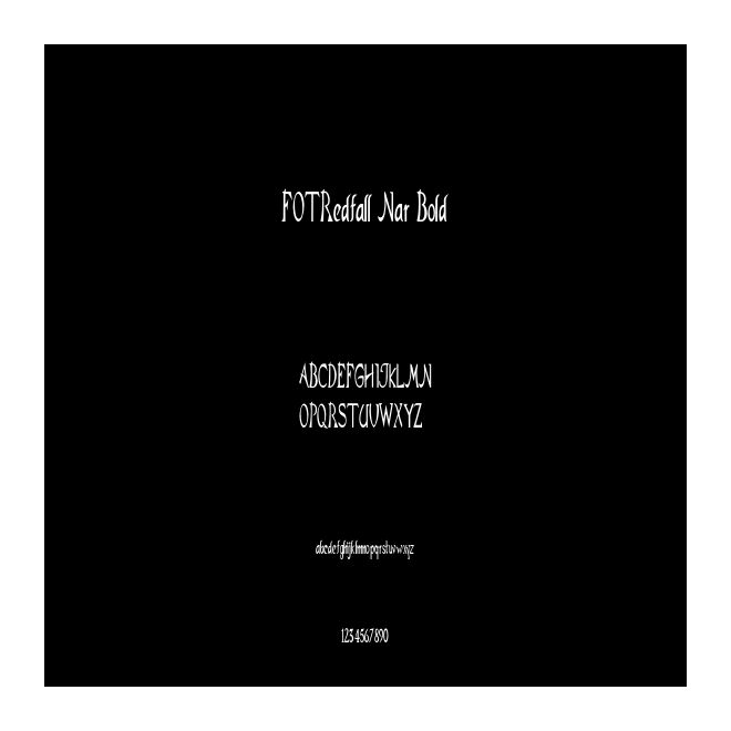 FOTRedfall Nar Bold