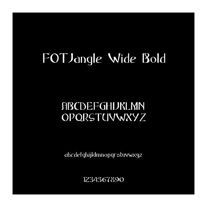 FOTJangle Wide Bold